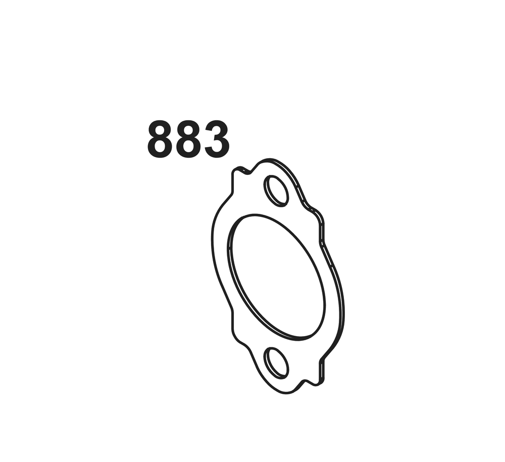 Exhaust Group Diagram and Parts List for 543477-3315-J1 400000 - 699999 Briggs and Stratton Engine